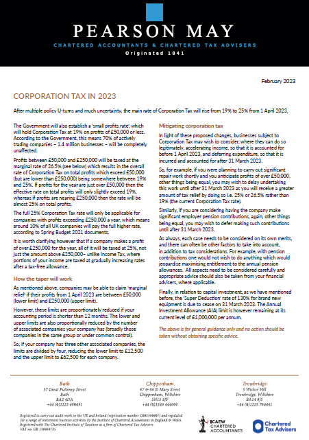 Corporation Tax in 2023